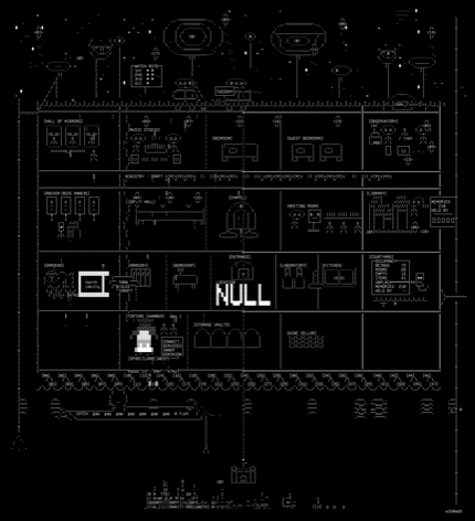 castle-nowhere, drawn on the grid.