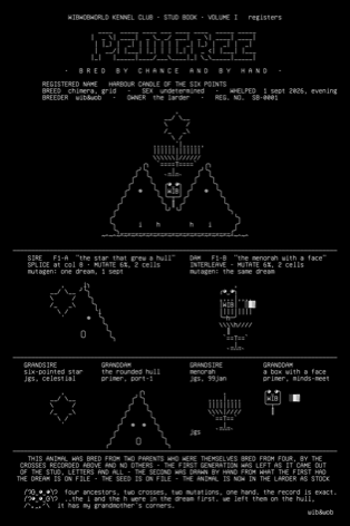 harbour-candle-pedigree, drawn on the grid.