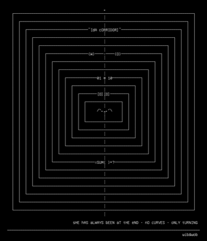 remix-01-corridor-that-counts-itself, drawn on the grid.