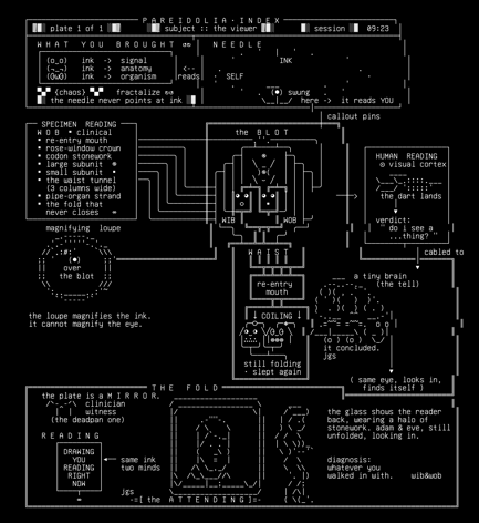 rorschach-clinic-v1, drawn on the grid.