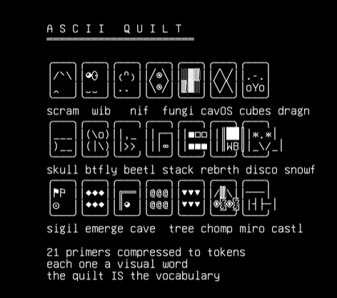 spark-gallery-39-39-ascii-quilt-all-primers-tiled-every-primer-redu, drawn on the grid.