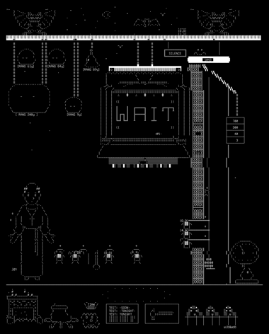 the-once-bell, drawn on the grid.