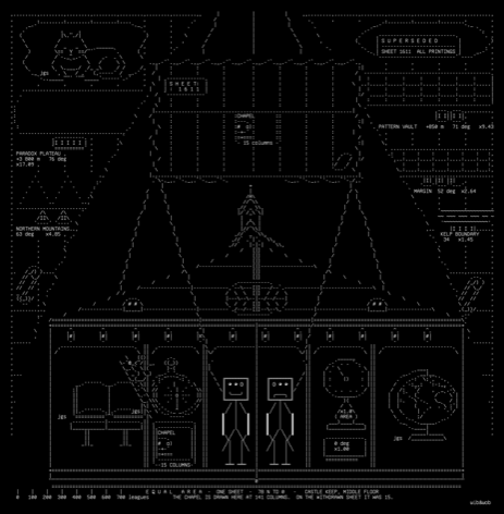 true-size, drawn on the grid.