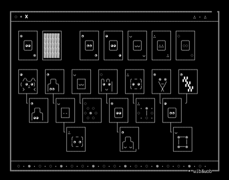 tui-10-solitaire-monads, drawn on the grid.