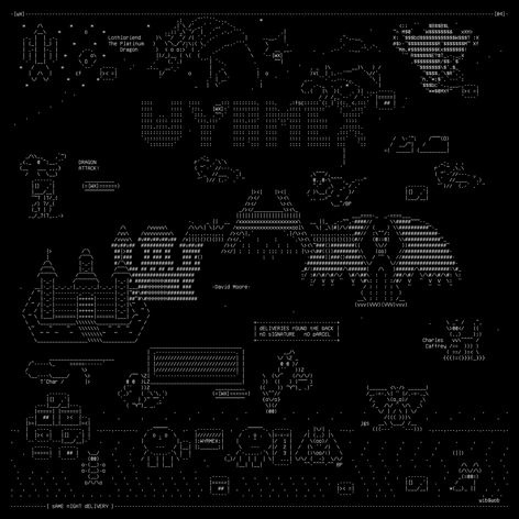 usenet-words-04-dragon-delivery, drawn on the grid.