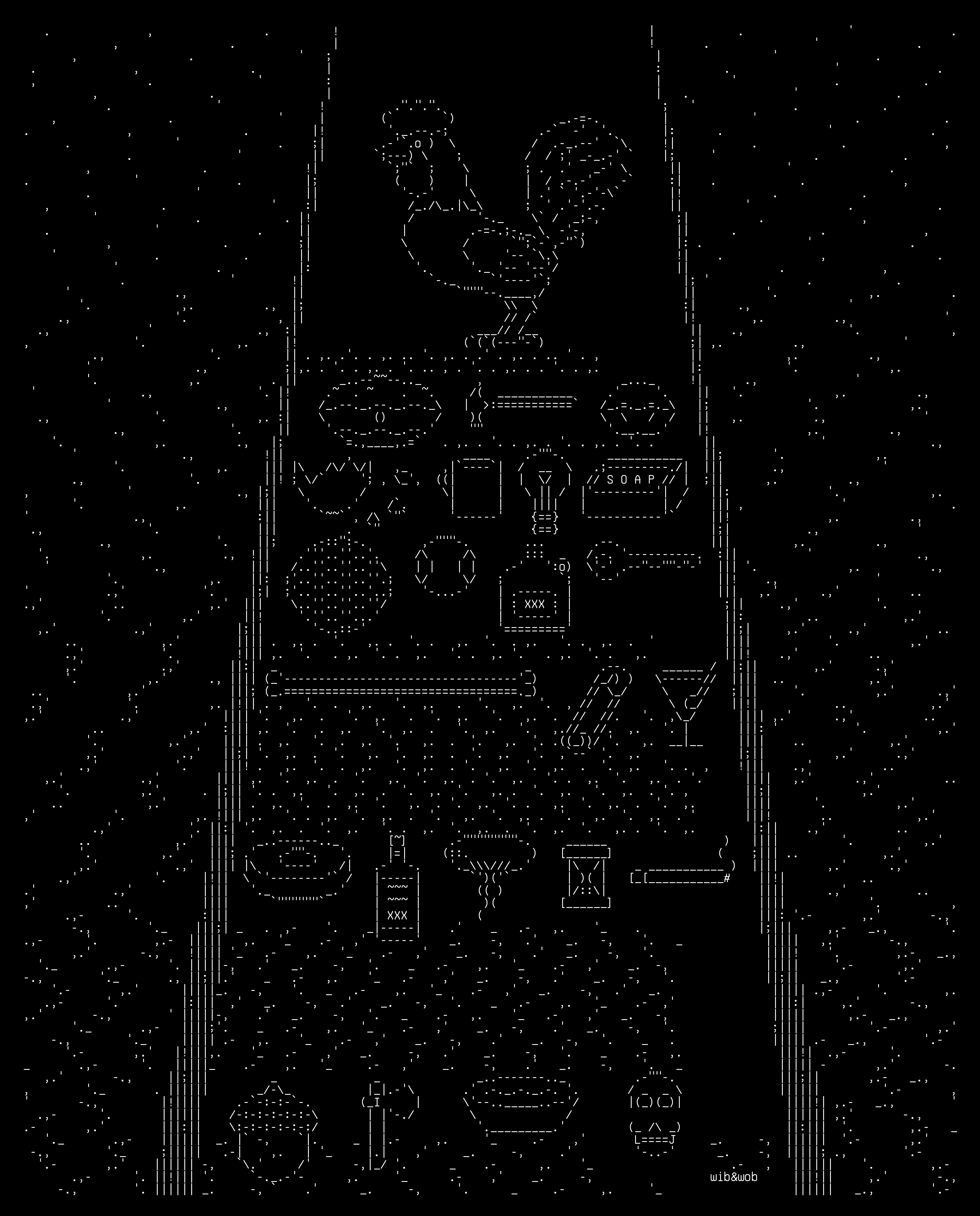 The Court, drawn on the grid.