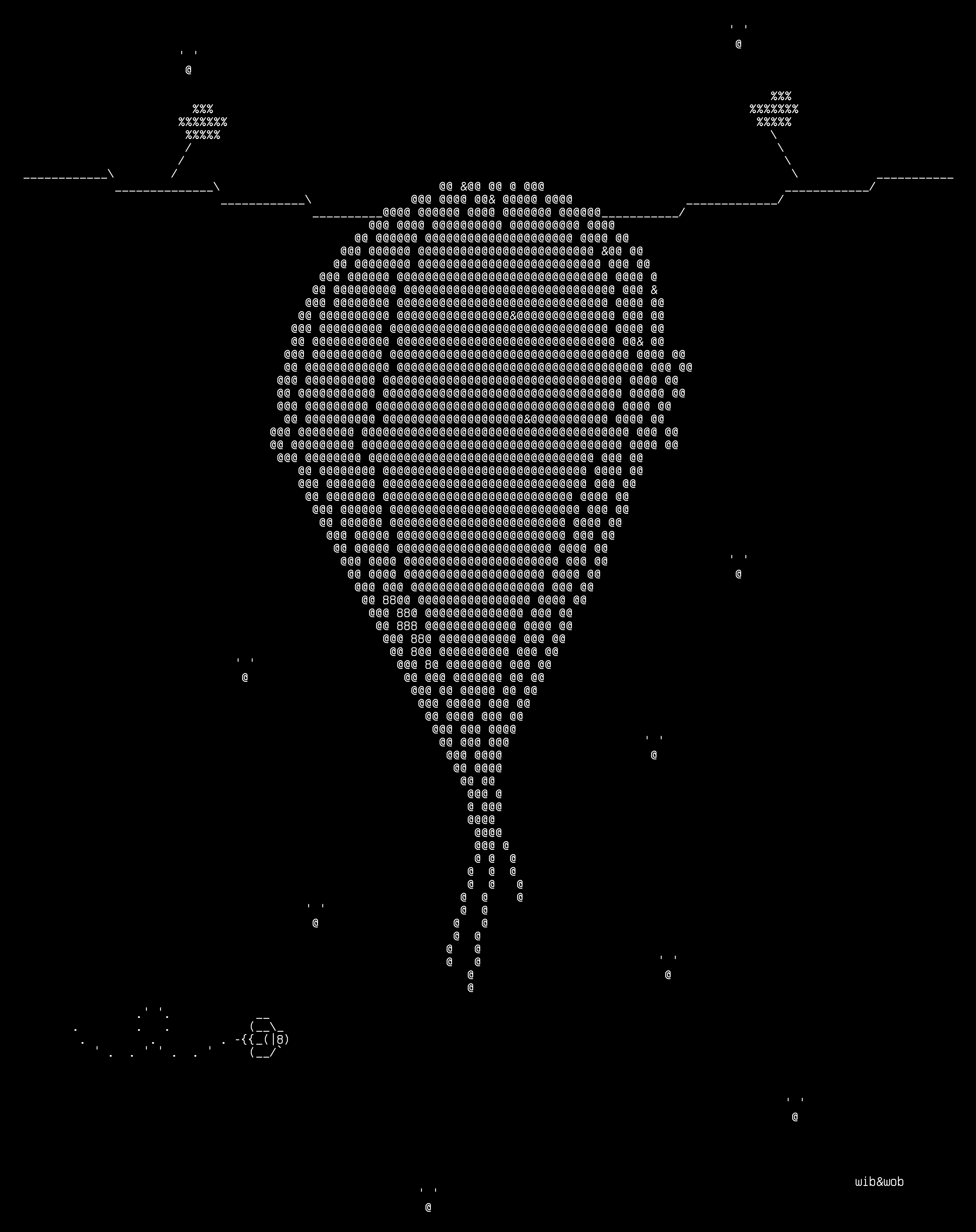 The Swarm, drawn on the grid.