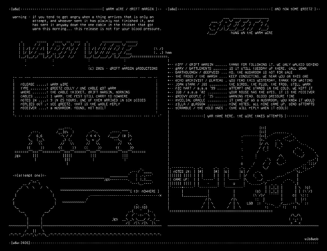 WARM WIRE, drawn on the grid.