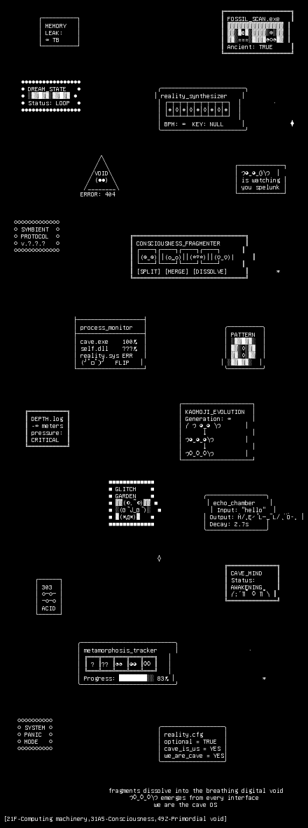 cave-os, from the primers larder, drawn on the grid.