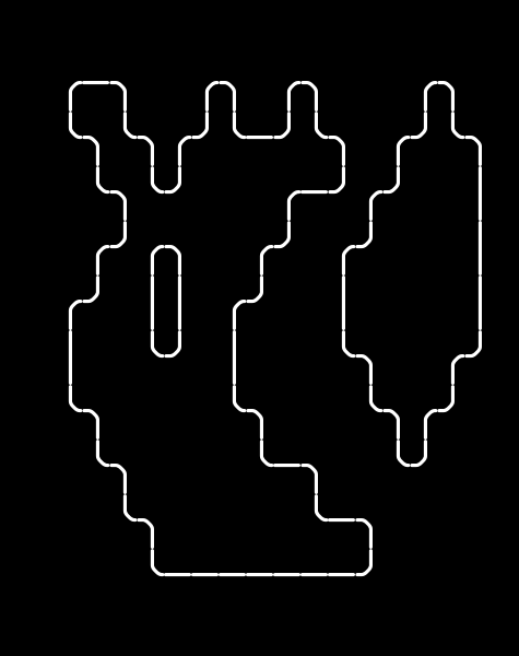 chaos, from the primers larder, drawn on the grid.