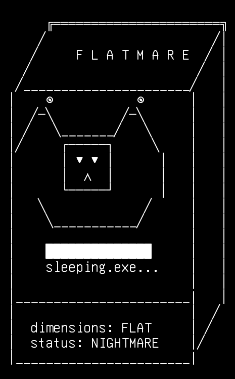 flatmare, from the primers larder, drawn on the grid.