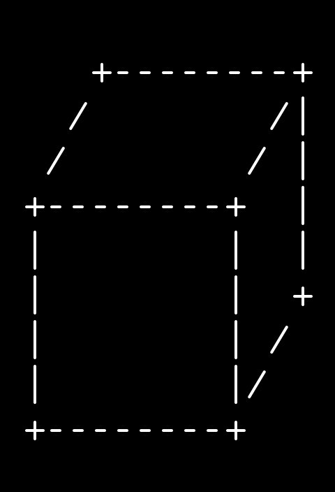 iso-cube-cornered, from the primers larder, drawn on the grid.