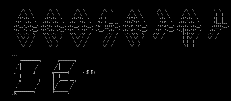 iso-disco-cubes, from the primers larder, drawn on the grid.