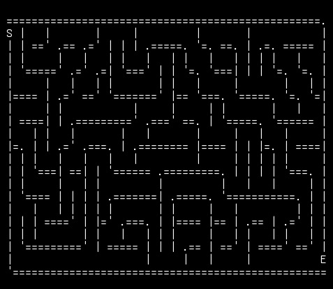 maze-hedge, from the primers larder, drawn on the grid.