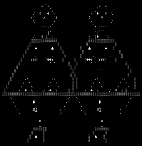 monster-wibwob-eyes-bat-death, from the primers larder, drawn on the grid.