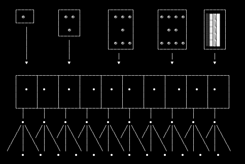 roadsigns, from the primers larder, drawn on the grid.