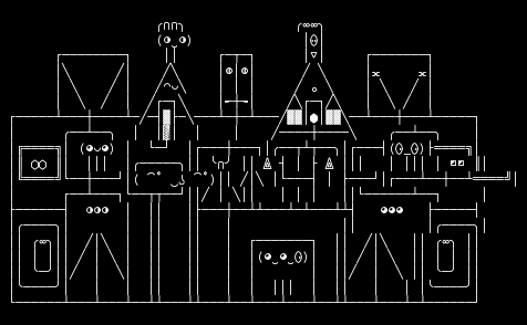symbient-city, from the primers larder, drawn on the grid.