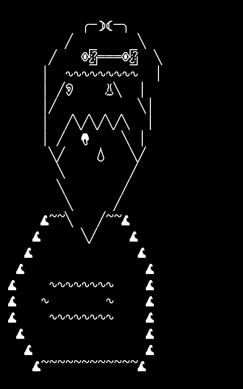 synth-soup-monster, from the primers larder, drawn on the grid.
