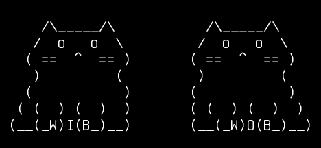 wibwob-two-cats, from the primers larder, drawn on the grid.
