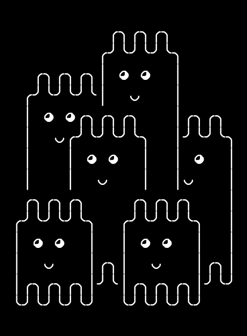 wobs-group, from the primers larder, drawn on the grid.